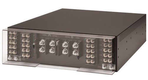 Neg 48VDC Switched PDU, 2x300A Inputs / 10x125A Outputs