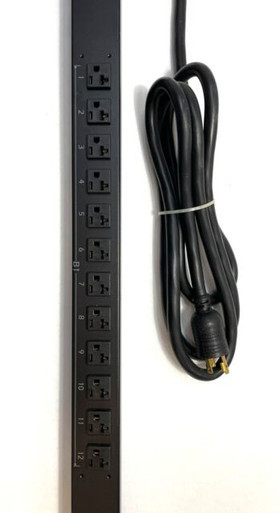 Rack PDU, Metered, Zero U, 30A, 120V, (24) 5-20