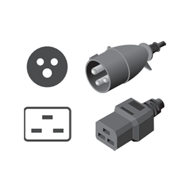 C19 to IEC 60309 Locking Power Cord, 10ft