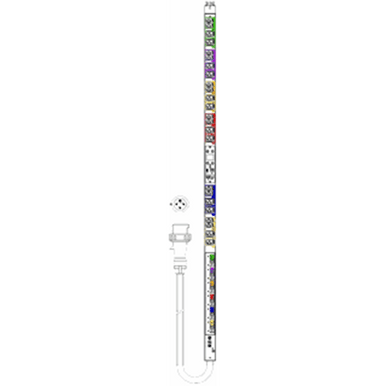 G3 Managed (Outlet-Level) 208V 3-Ph Delta, 48A, 309-460P9 , (12) C13 + (12) C19, 0U