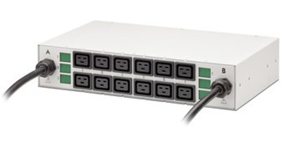 Intelligent Metered Blade Server PDU, Dual Input 208V, 12 C19 Outlets, 20A