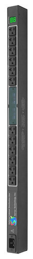 Metered CDU Vertical 100-120V, 30A, NEMA L5-30, (12) NEMA 5-20R, 0U