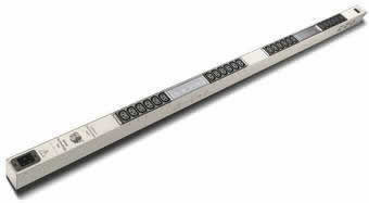 CDU Maximum Density Metered Vertical Zero U PDU, 208V, 24 IEC C13, NEMA L6-20P in-feed plug, 20A