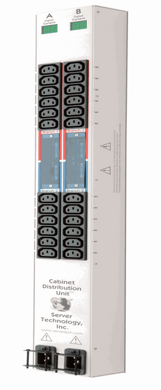 CDU Mid-Density Metered Vertical 24 IEC C13 LED Meter, 208v input w/ C20 inlet