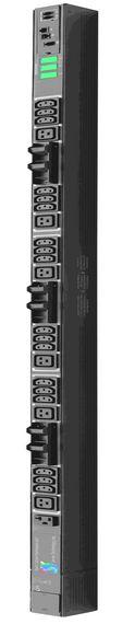 Smart PDU 208V 3-Ph Wye, 20A (18) C13 & (6) C19 outlets