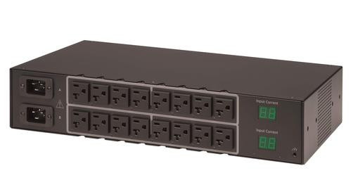 Fail-Safe ATS Expansion Unit 20A, 100-120V, (16) NEMA 5-20R, Inputs: (2) IEC C2