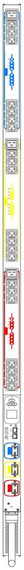 Managed (Outlet-Level) PDU, 0U Vertical, 208V 3-Ph Wye, 24A, L21-30P, (21) C13, (3) C19