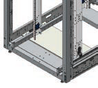Bottom Panel with Cable Grommet for 800mm Racks - Black
