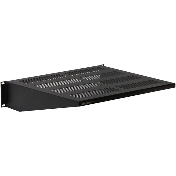 Gruber 34-105100 19" Rack or Cabinet Mount Vented Cantilever Shelf