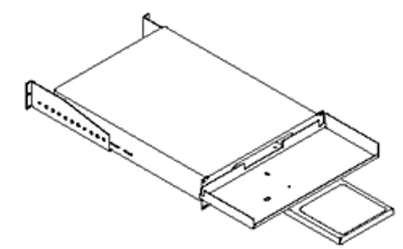 Monitor Shelf & Sliding Keyboard Tray w/ Mouse Pad