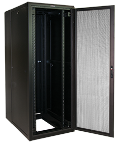 ES 42U x 30"W x 48"D Server Rack, Mesh Front & Rear Doors, Solid Sides and Top