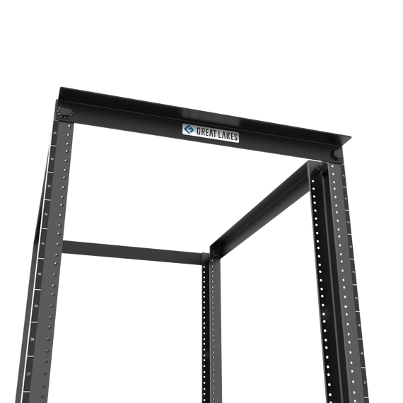 Top details of the GL-4P standard 4-post rack