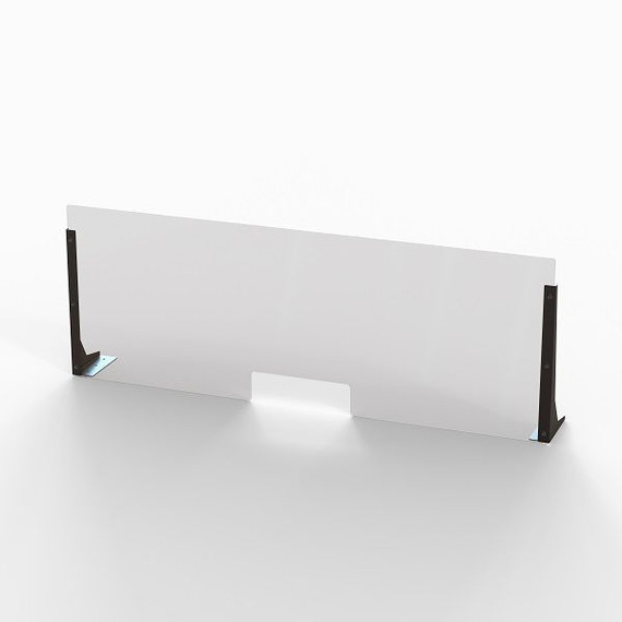 Cough & Sneeze Guard, Acrylic - 48" Wide x 18" High