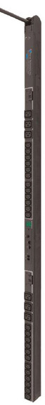 Monitored PDU, 208-240V 1-Ph, 30A, L6-30P, (24) C13 + (6) C19, 0U Vertical
