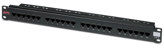 CAT 6 Patch Panel, 24 port RJ45 to 110 568 A/B color coded