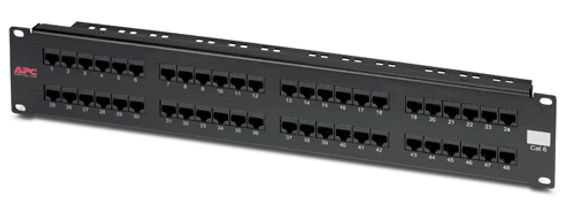 CAT 6 Patch Panel, 48 port RJ45 to 110 568 A/B color coded