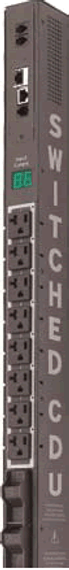 Sentry Rack PDU, Switched, 0U, 20A, 208V, (16) C13R, C20 Input