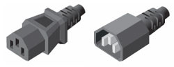 C13 to IEC 60320/C14, 7' Power cord