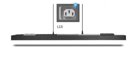 Detail of Locking C13 (L13) outlets
