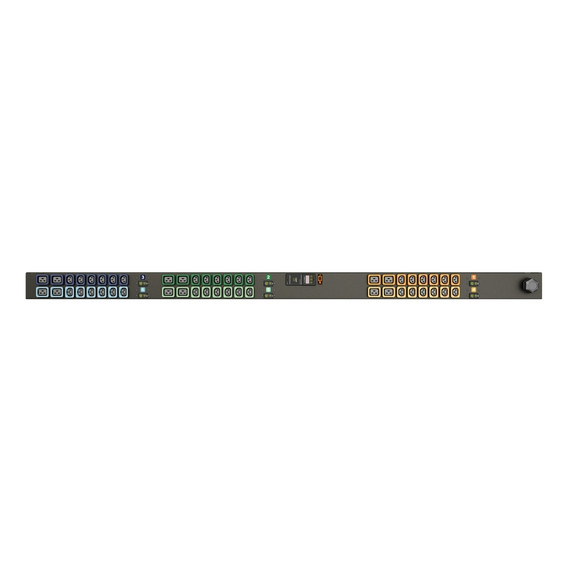 48-Outlets PDU - Metered - 3P+E CA - 36 x U-Lock IEC 60320 C13, 12 x U-Lock IEC 60320 C19 - 230 V AC - 0U - Vertical - Rack-mountable