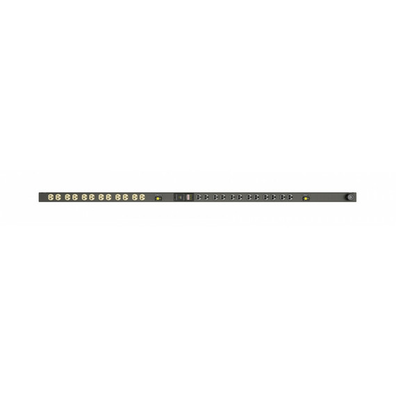 24-Outlets PDU - Metered - NEMA L5-30P - 24 x NEMA 5-20R - 120 V AC - 0U - Vertical - Rack-mountable