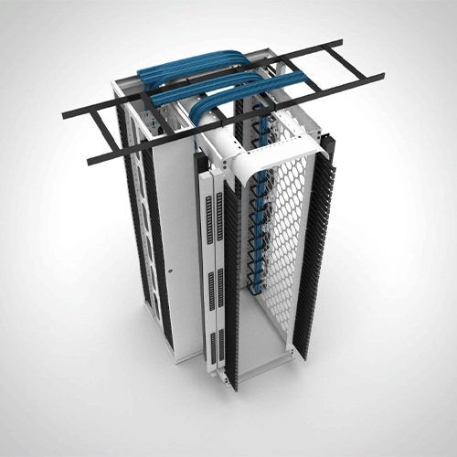 Implementation of optional accessories for the CMRX Series Open Frame Cable Management  Rack