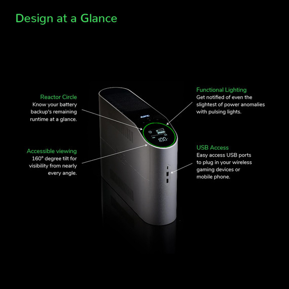 APC Back-UPS Pro for Gaming design at a glance