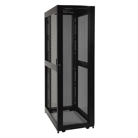 42U SmartRack Shallow-Depth Rack Enclosure Cabinet with doors & side panels