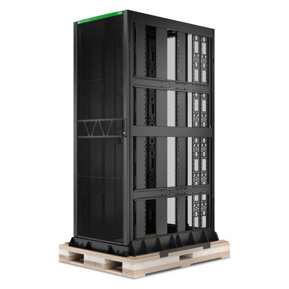 showing the sides of the AR9587SPB2 NetShelter SX 48U High Strength Advanced Rack for AI