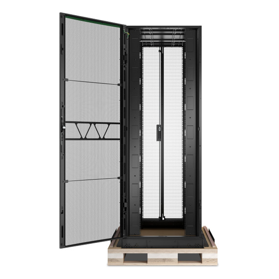 Front door of the AR9588SPB2 NetShelter SX 52U High Strength Advanced Rack for AI