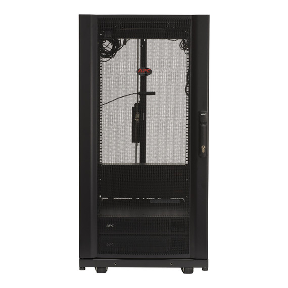 Front of the 24U Ecostruxure Micro Data Center