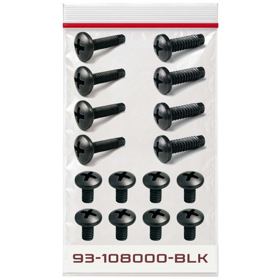 Mounting hardware Included with the 34-102101-GRU1K 1U 4-Post Adjustable Rack Rails