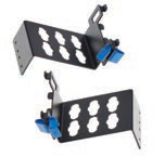 ePDU Mounting Brackets - 90-Degree Mounting Behind Rails - White