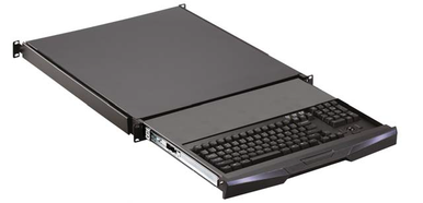 1U Rack Desktop Keyboard Drawer, 21.7"D