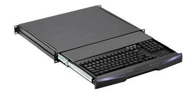 1U Rack Desktop Keyboard Drawer, Short Depth