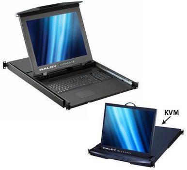 19" Console Drawer with 16-Port 4-User IP KVM Plus 2 Extenders