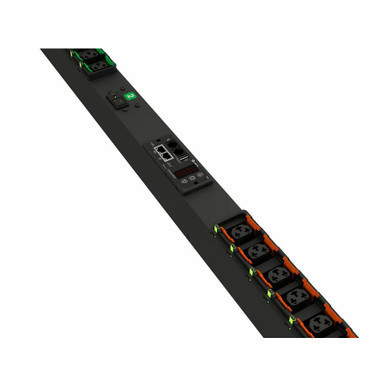 208V, (24) Combination Outlets C13/C19 - Switched Unit Level Monitored 0U Vertical rack PDU, (24) Combination Outlets C13/C19, 30A, 208V, 4.9kW, L6-30P input, Interchangeable Monitoring Device, TAA-Compliant, UL-Listed