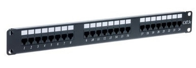 CAT5e Patch Panel - 24 Port CAT5e (Enhanced) ATT/EIA
