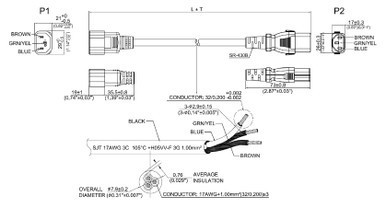 Locking C13 to C14 Power Cord - TAA Compliant