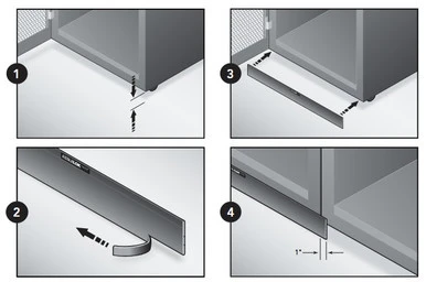 AisleLok Magnetic Under Rack Panels - 10 ea