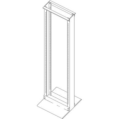 34-100807-GRU1M 7ft. Aluminum Relay Rack, 19