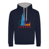 Multicolour London Icons Adut  Contrast Hoodie