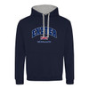 Exeter Union Jack Harvard Contrast Hoodie