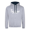 Fancy Scotland Text (White) Contrast Hoodie