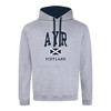 Ayr Saltire Harvard Contrast Hoodie