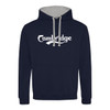 Cambridge Fancy text (White) Contrast Hoodie