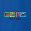 London 4 squares - telephone box  Kids T-Shirt