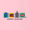 London 4 squares - bus Kids T-Shirt