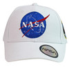 NASA005AC-WH NASA Embroidered Apollo 11 White Baseball Cap