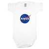 NASA Babywear Bundle - White SS Bodysuit / Navy LS Hoodie / Blue Bib